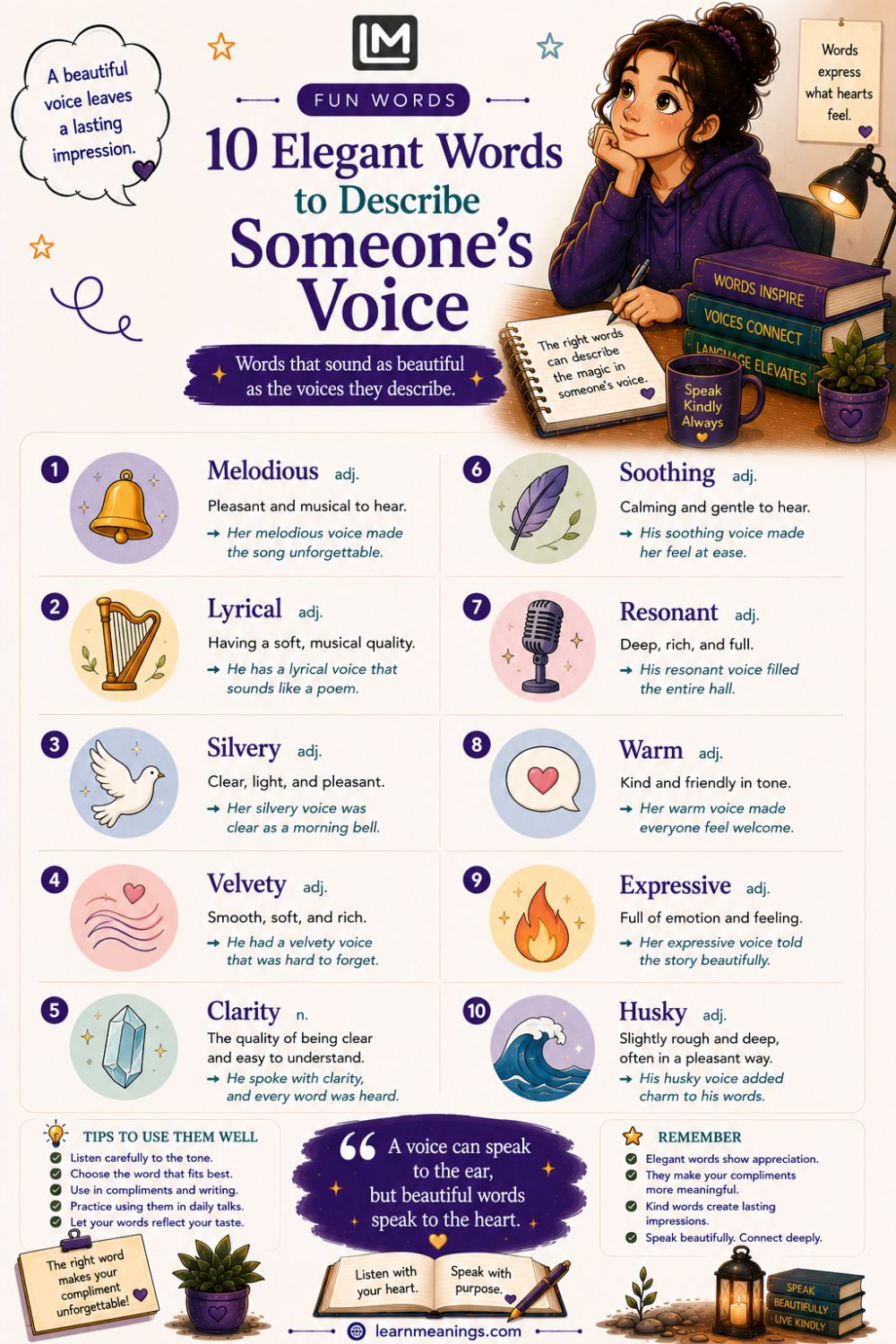 10 Elegant Words to Describe Someone's Voice