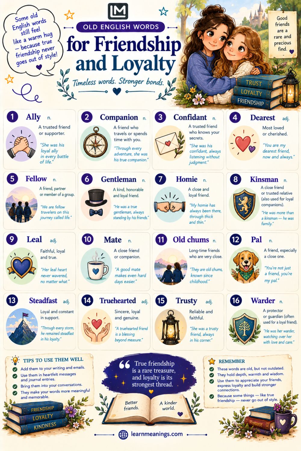 Old English Words for Friendship and Loyalty