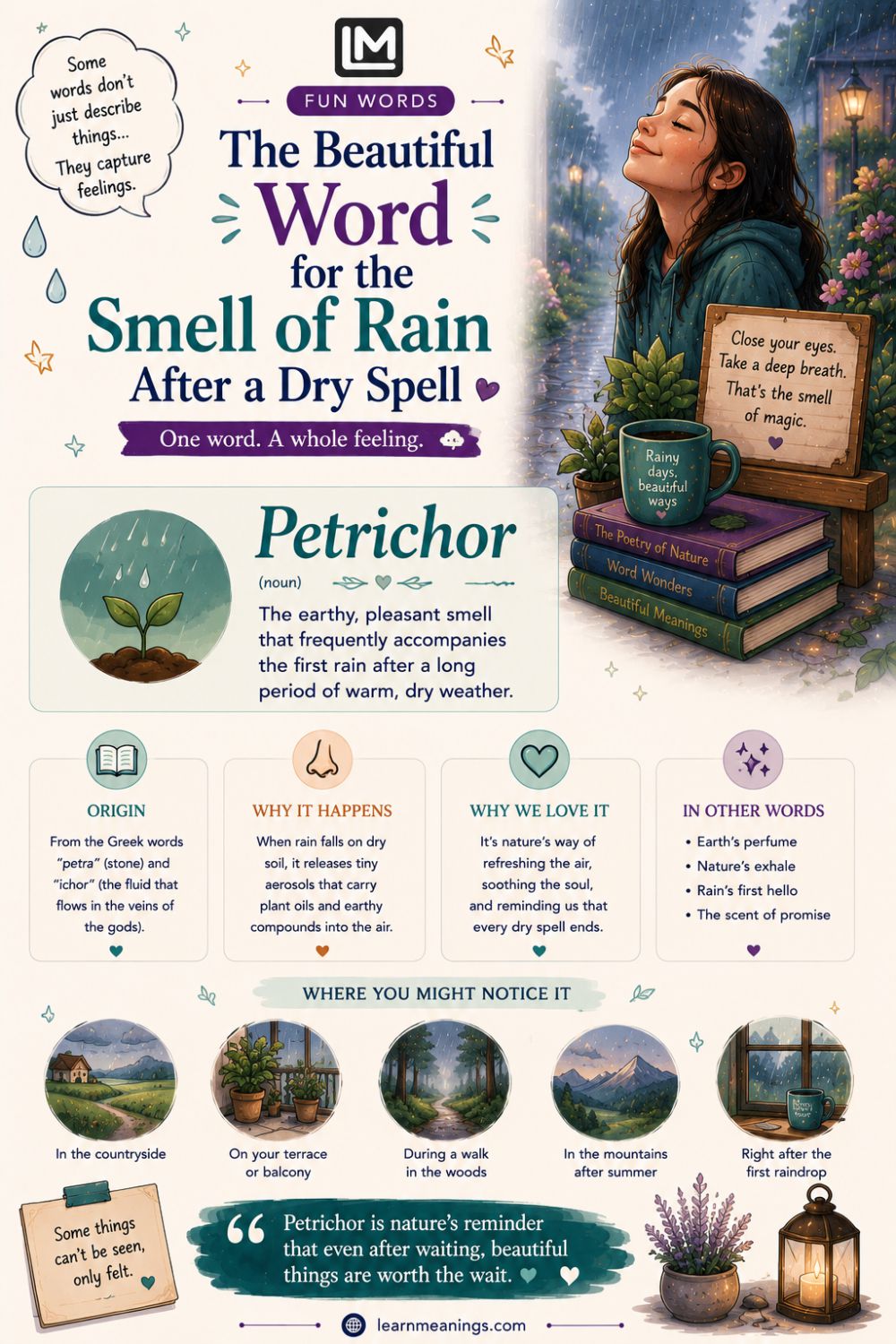 The Beautiful Word for the Smell of Rain After a Dry Spell (Petrichor)