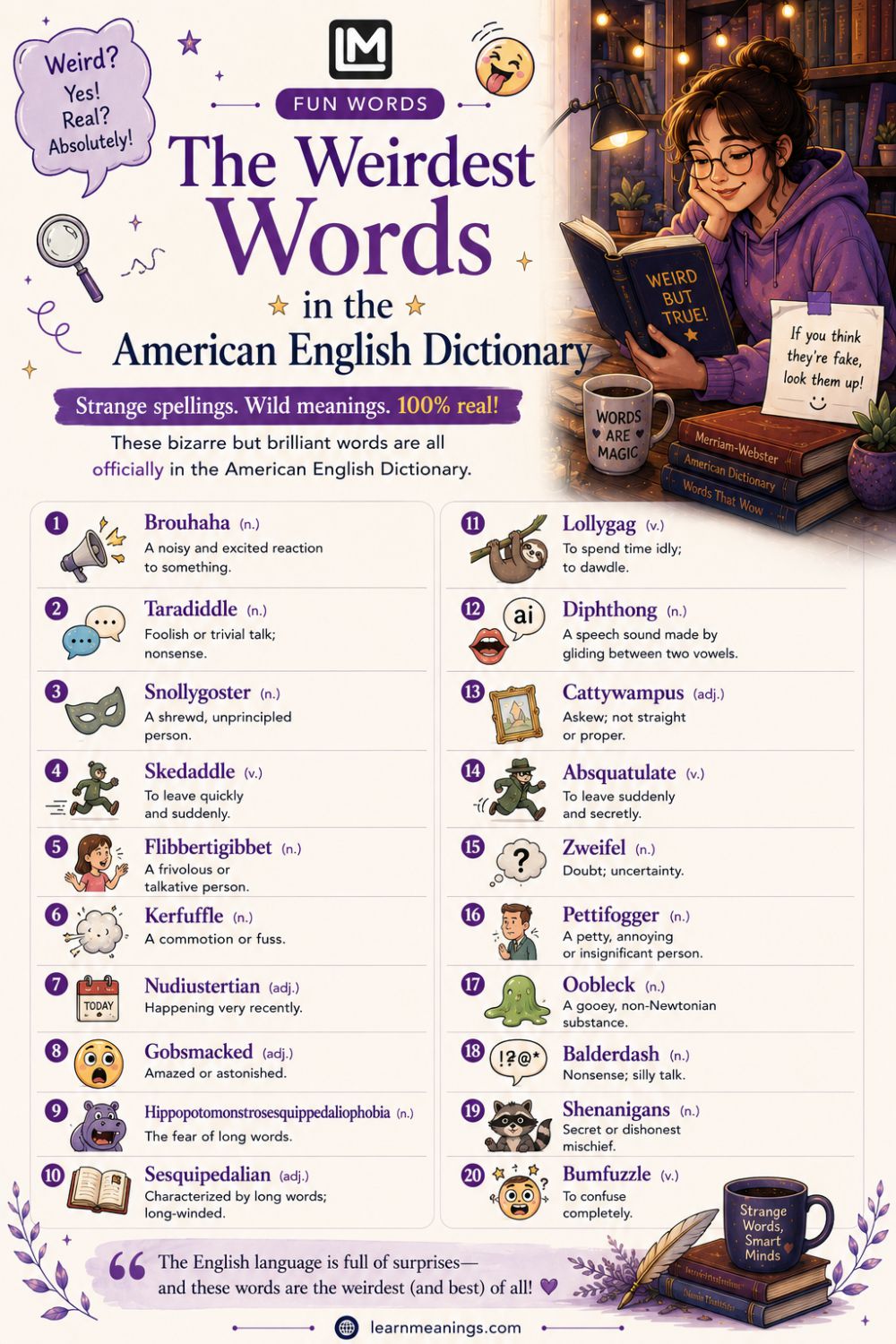 The Weirdest Words in the American English Dictionary