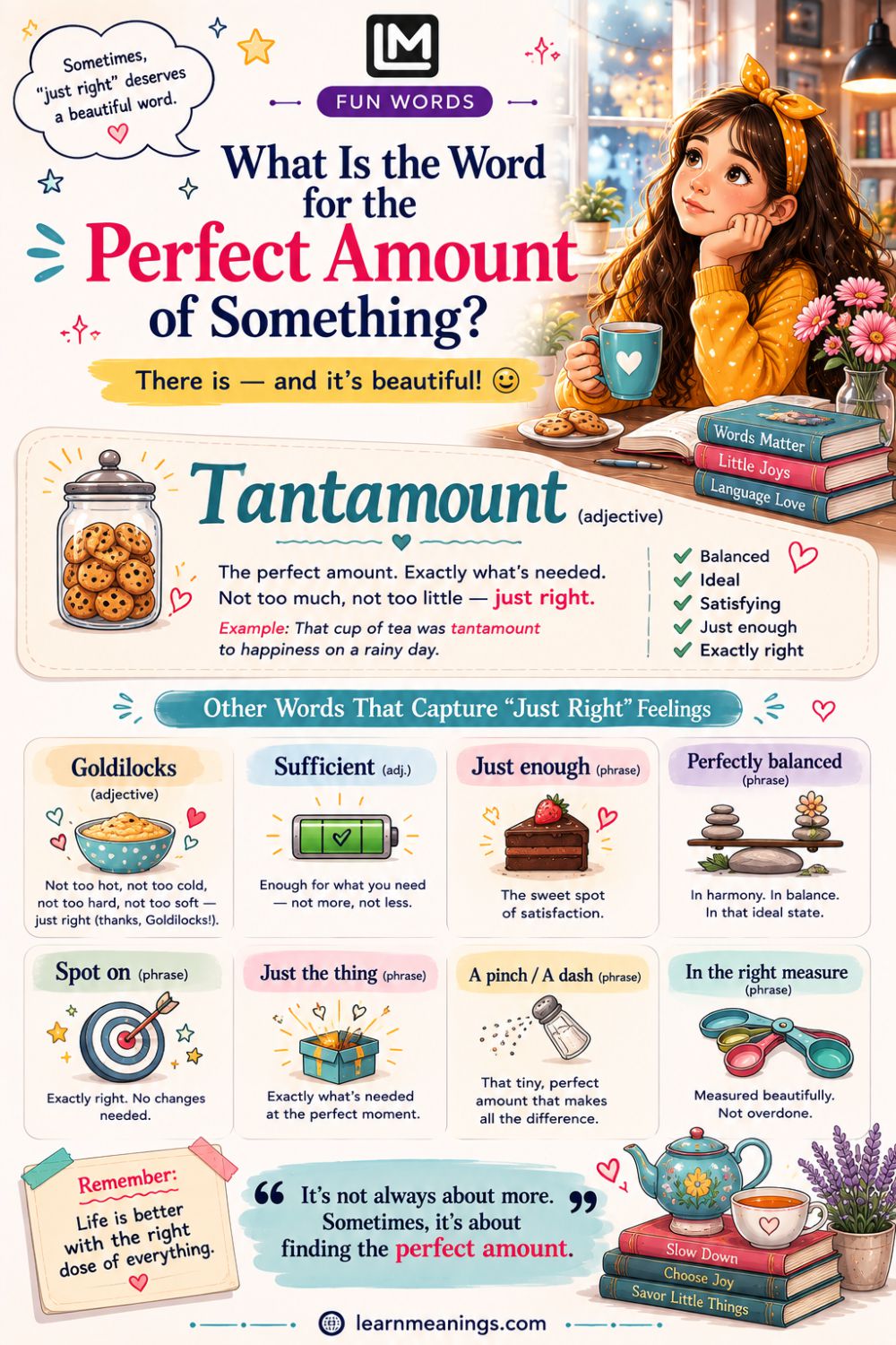 What is the Word for the Perfect Amount of Something?