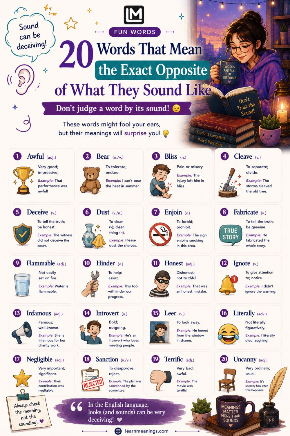 20 Words That Mean the Exact Opposite of What They Sound Like