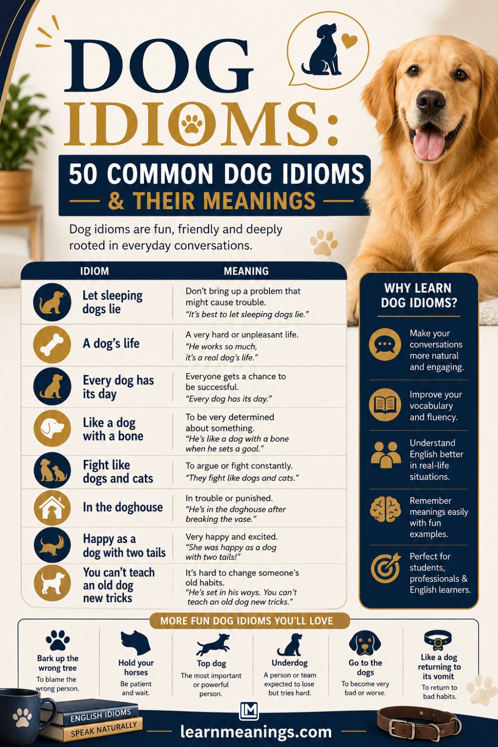 Dog Idioms: 50 Common Dog Idioms & Their Meanings