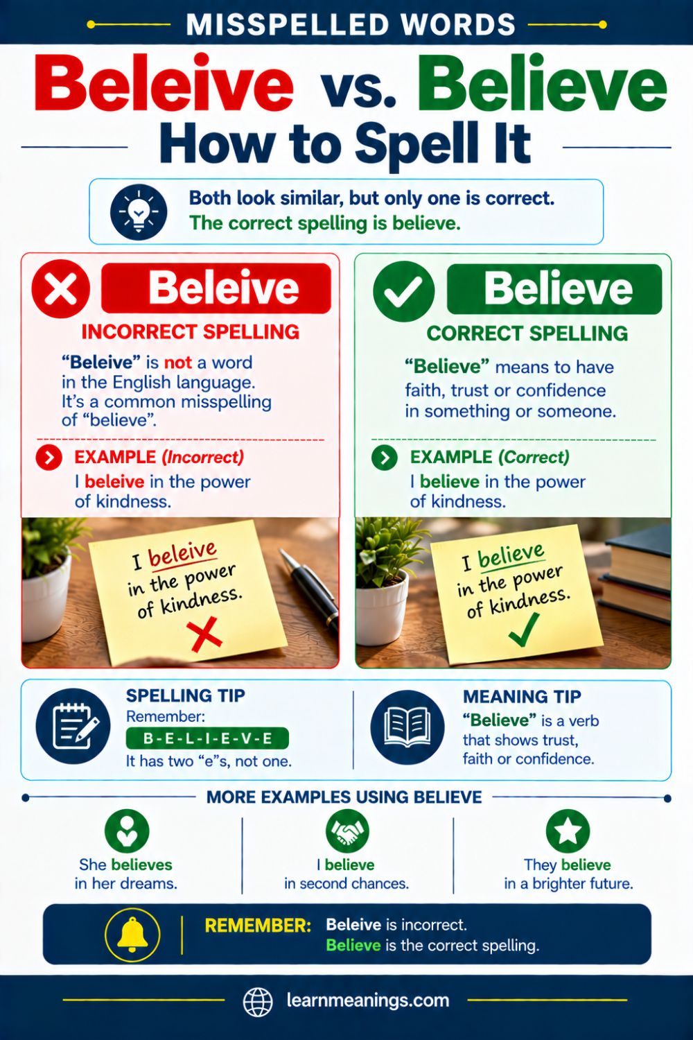 Belive vs. Believe: Which is Correct?