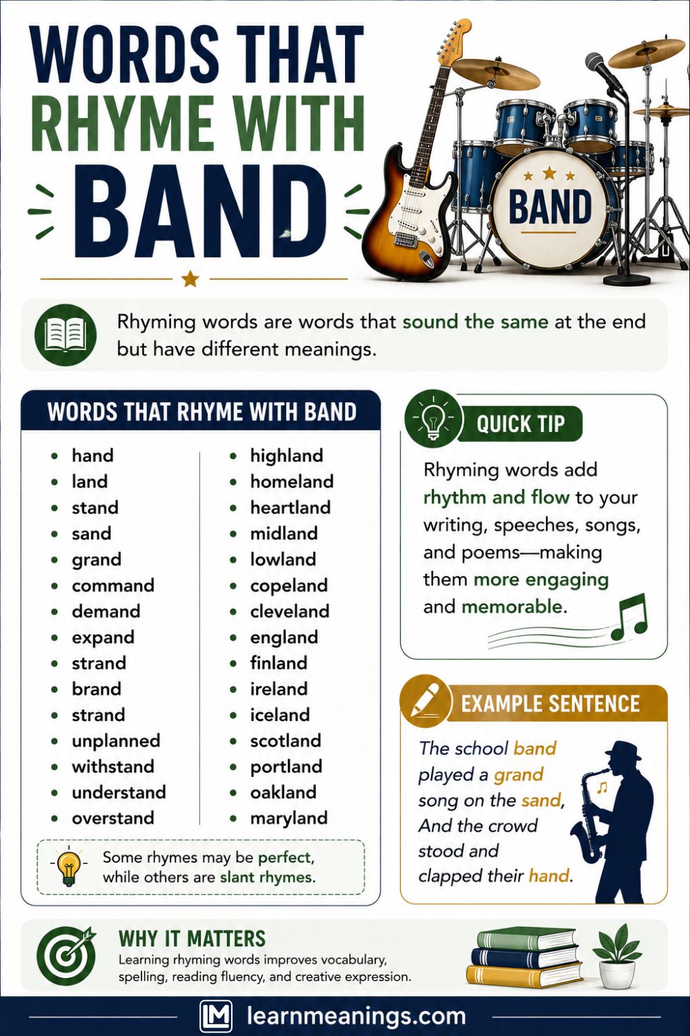 Words That Rhyme With Band