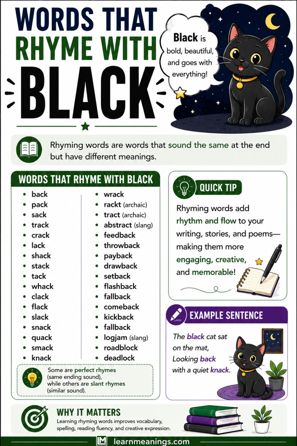 Words That Rhyme With Black
