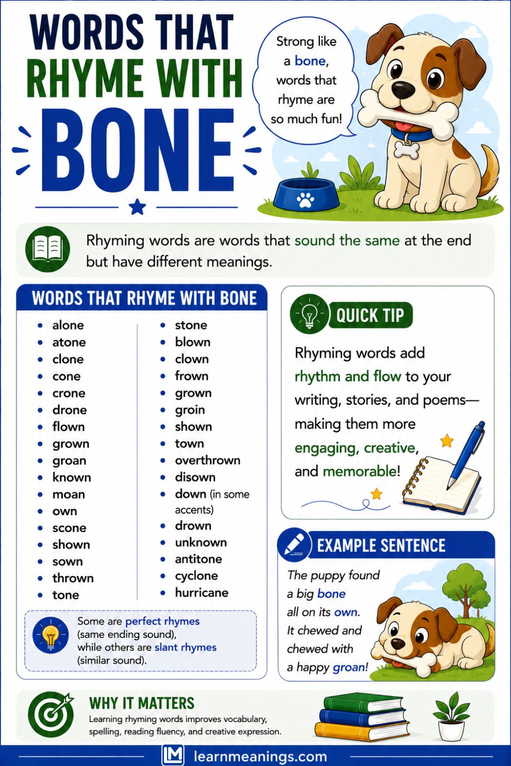 Words That Rhyme With Bone
