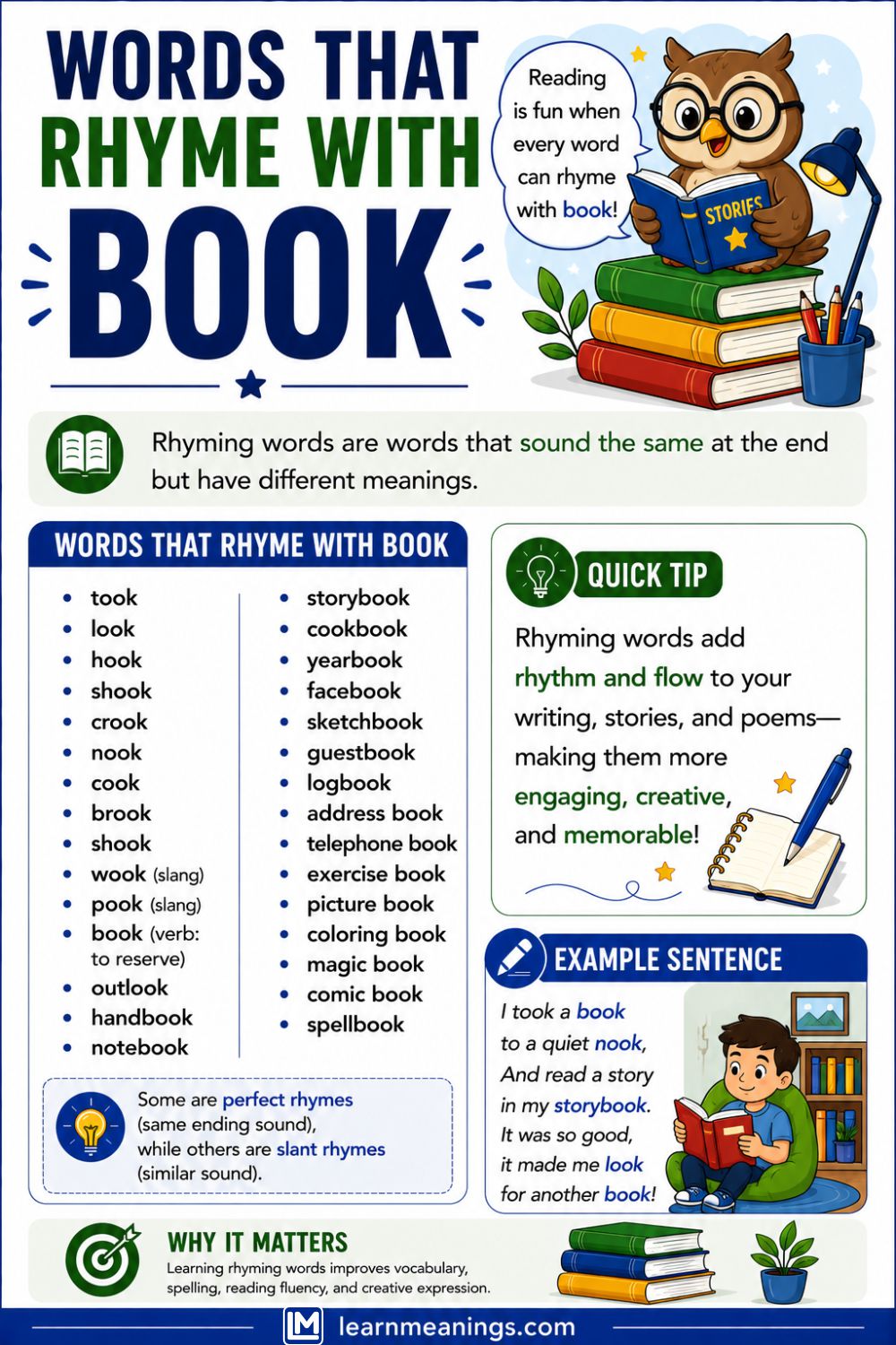 Words That Rhyme With Book