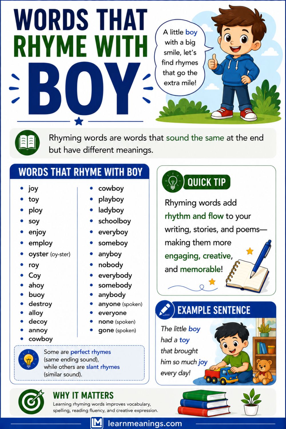 Words That Rhyme With Boy