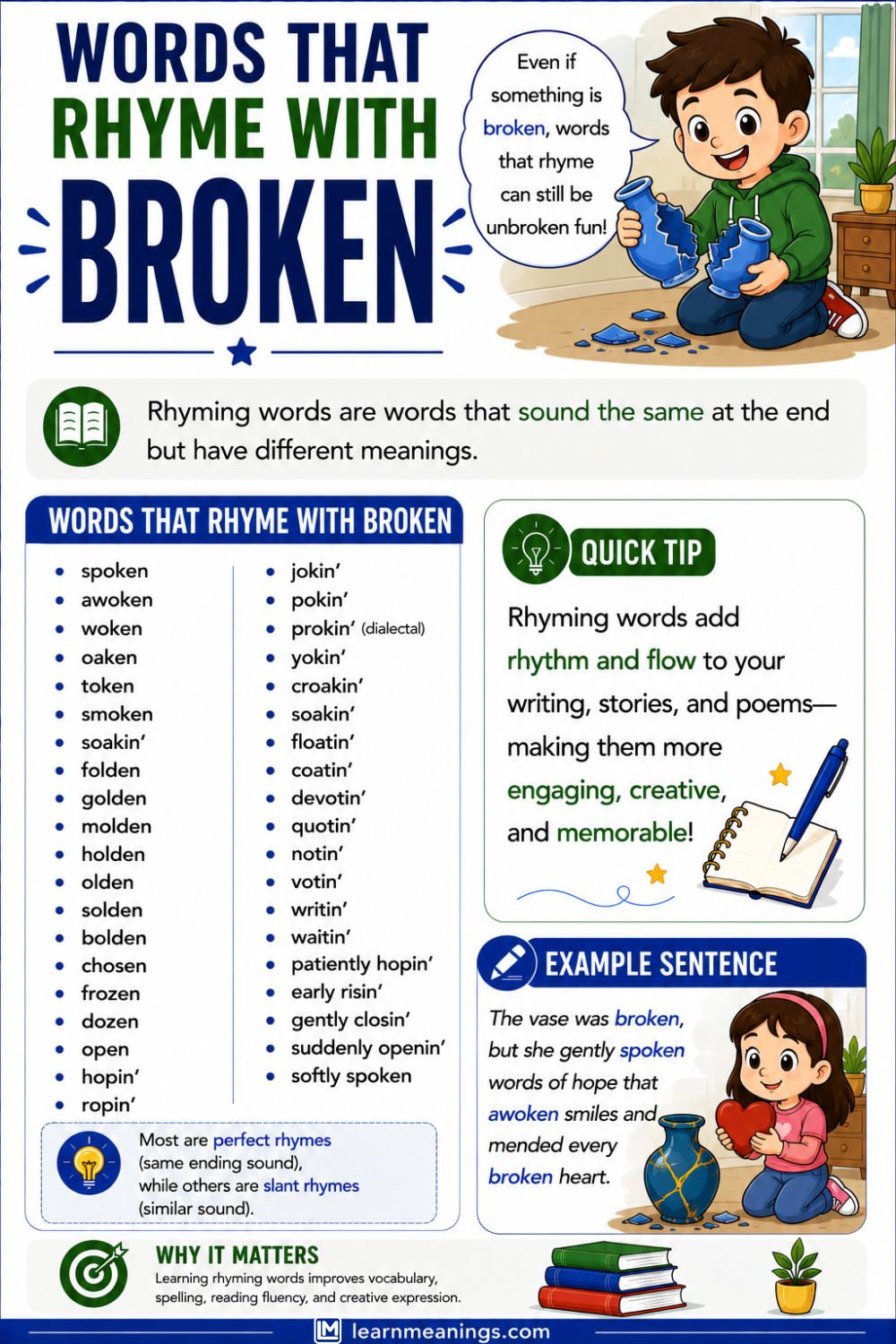 Words That Rhyme With Broken