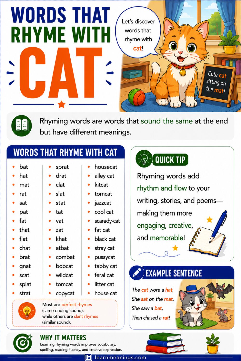 Words That Rhyme With Cat