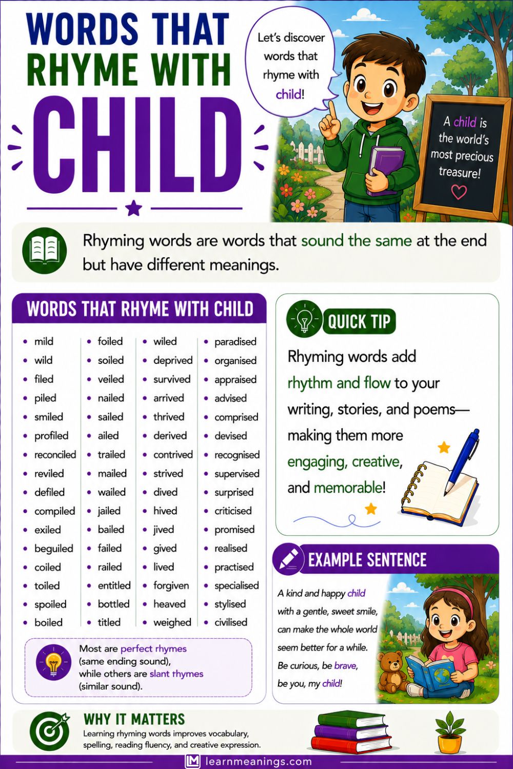 Words That Rhyme With Child