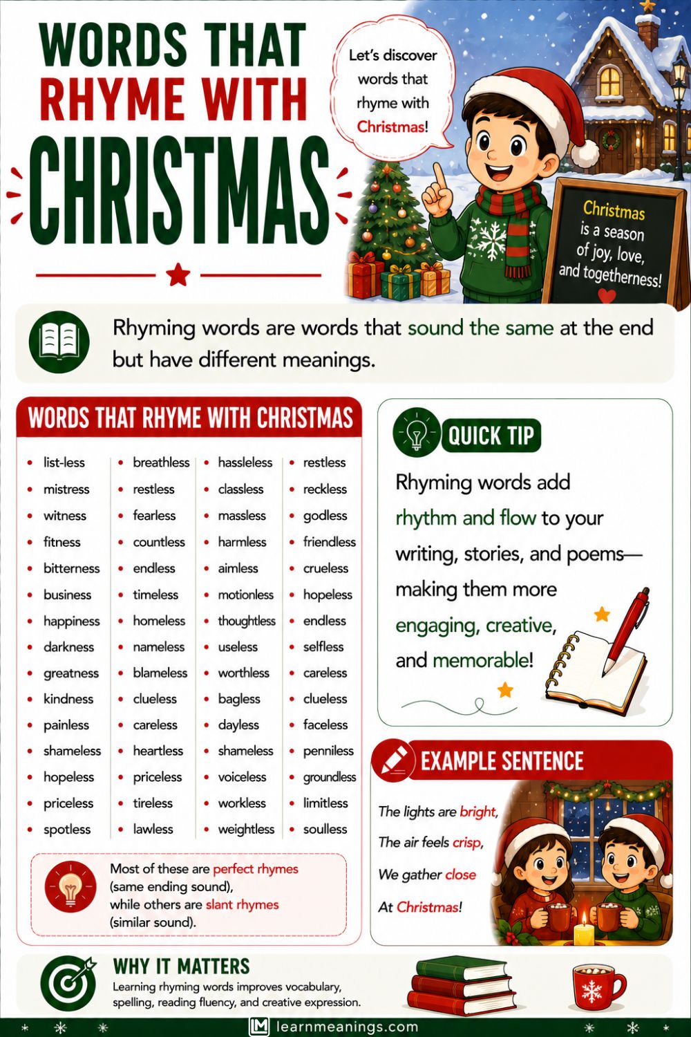 Words That Rhyme With Christmas