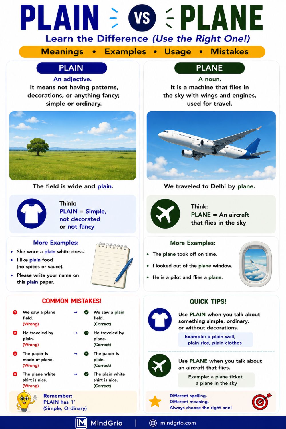 Plain vs Plane