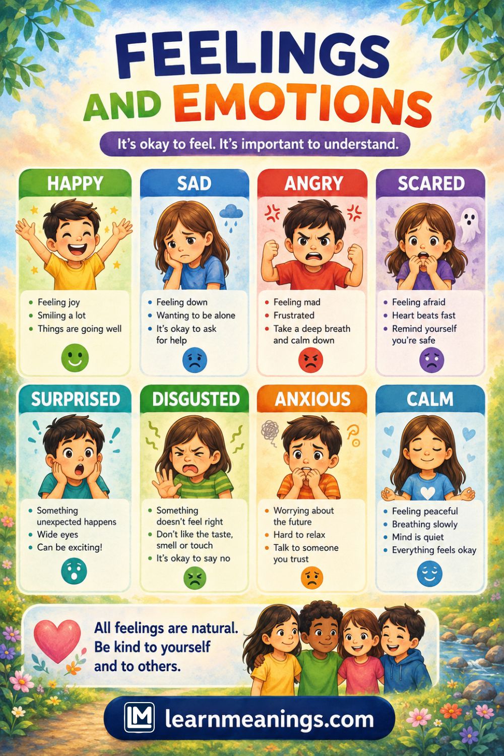Words to Describe Feelings and Emotions